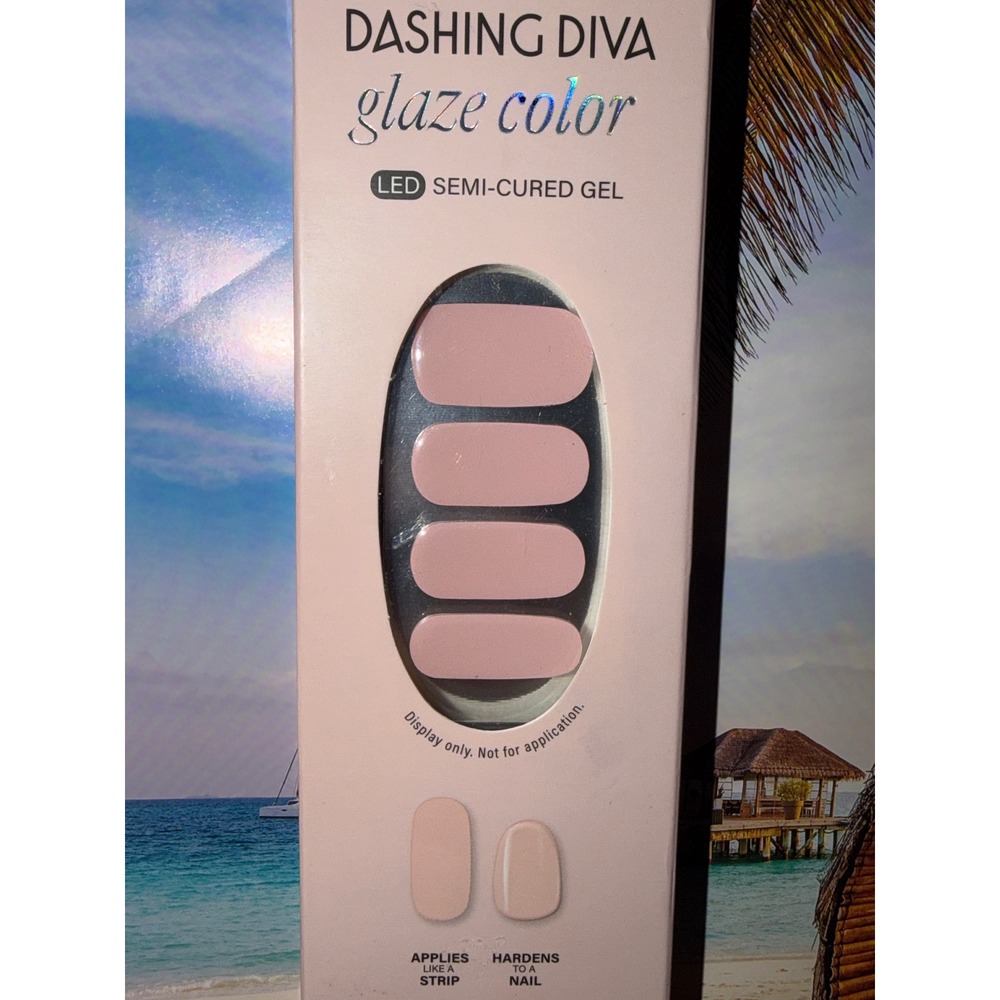 Dashing Diva Glaze Color Aristocrat Semi Cured Gel Nail Strips 32ct Pink